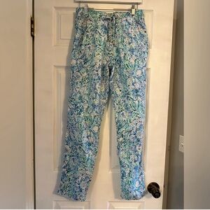 Lilly Pulitzer Taron Mid-Rise Linen Pants